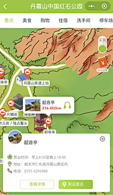 播州景区手绘地图智慧导览和语音结合，让景区“活”起来